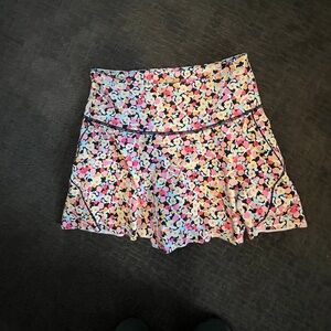 Athleta Floral Multicolor Tennis and pickleball skirt